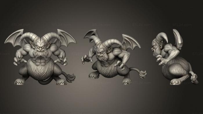 Figurines heroes, monsters and demons (Parnan, STKM_3216) 3D models for cnc